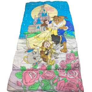 Vintage Disney Beauty & The Beast Children's Sleeping Bag 90s